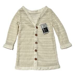 NWT Piccolo Pesca Boyfriend Cardigan Size 3